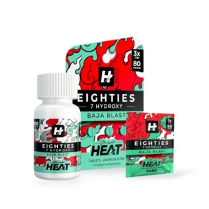 Straight Heat Eighties 7-Hydroxy Chewable Tablets Baja Blast 80mg Per Tablet