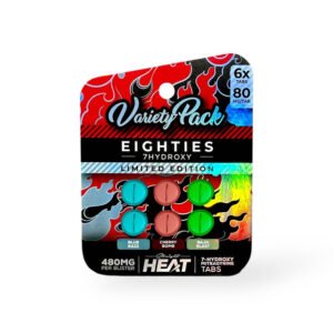 Straight Heat Eighties 7-Hydroxy Chewable Tablets Variety Pack 80mg Per Tablet