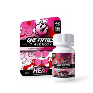 Straight Heat One Fifties 7-Hydroxy Chewable Tablets Strawberry Splash 150mg