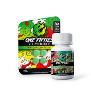 Straight Heat One Fifties 7-Hydroxy Chewable Tablets Watermelon Wave 150mg